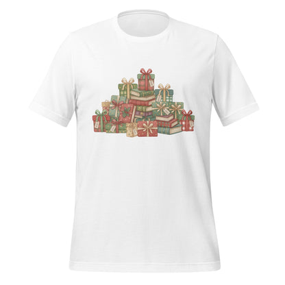 Festive Holiday Gifts Printed White T-Shirt