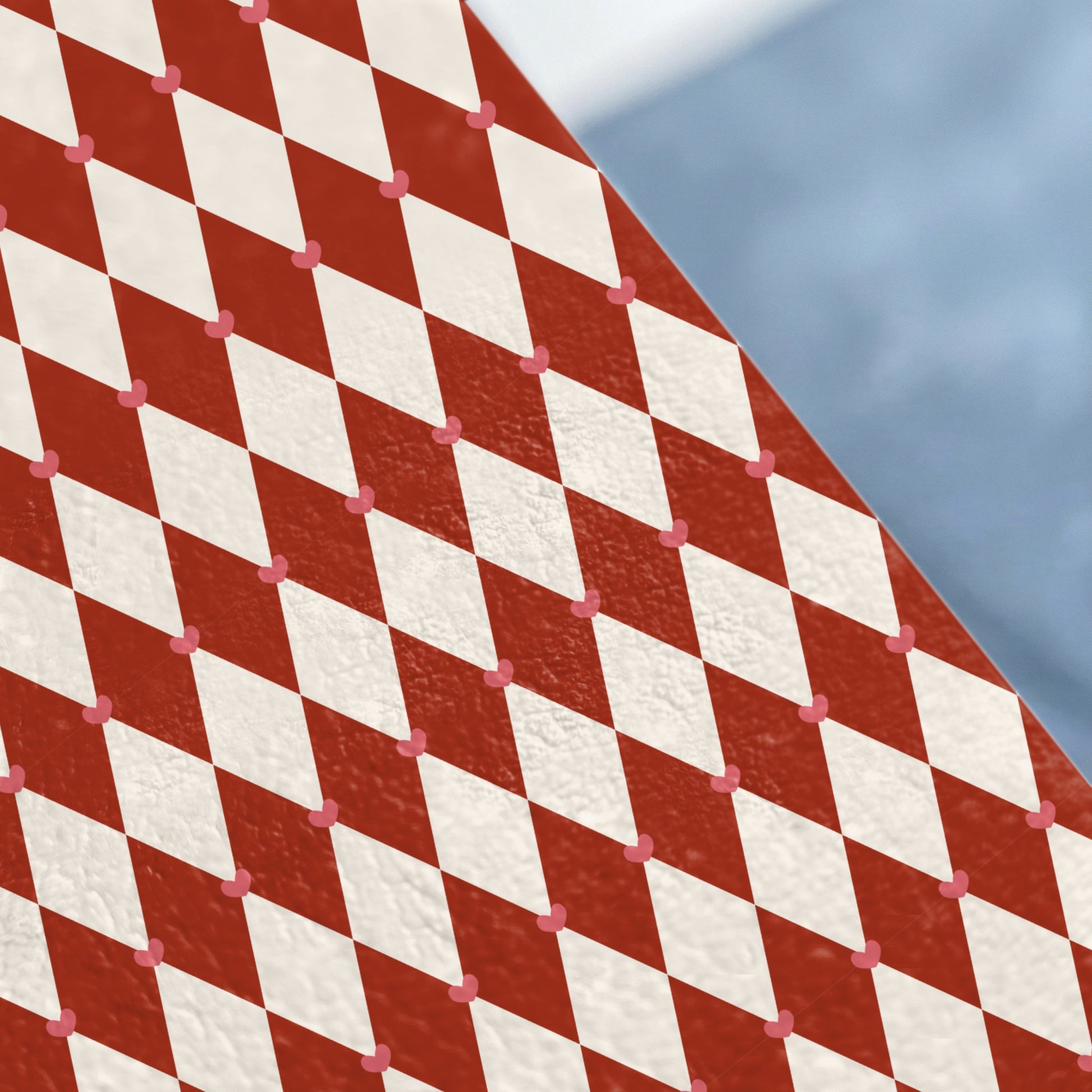 Red and White Checkered with Pink Dots Design Product