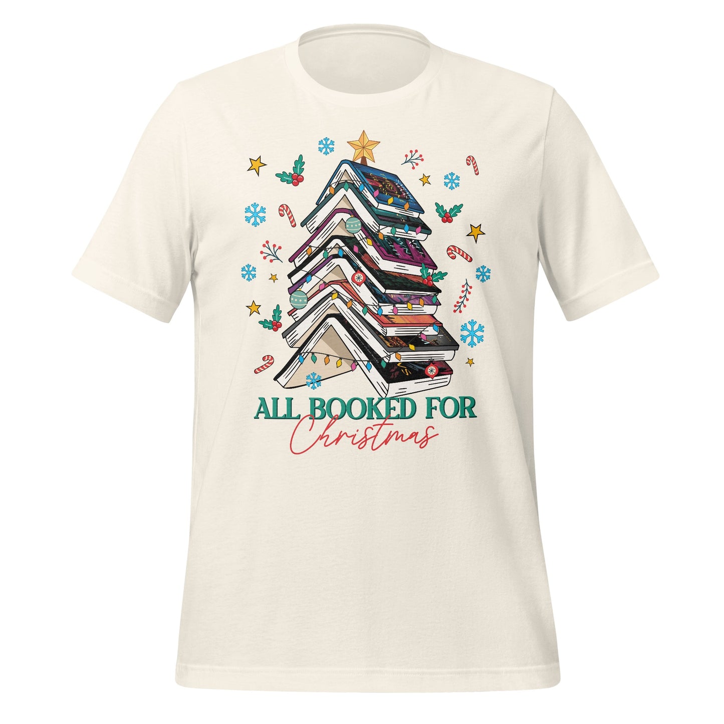 All Booked for Christmas Graphic T-shirt