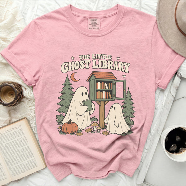 Little Ghost Library Tee in Blossom