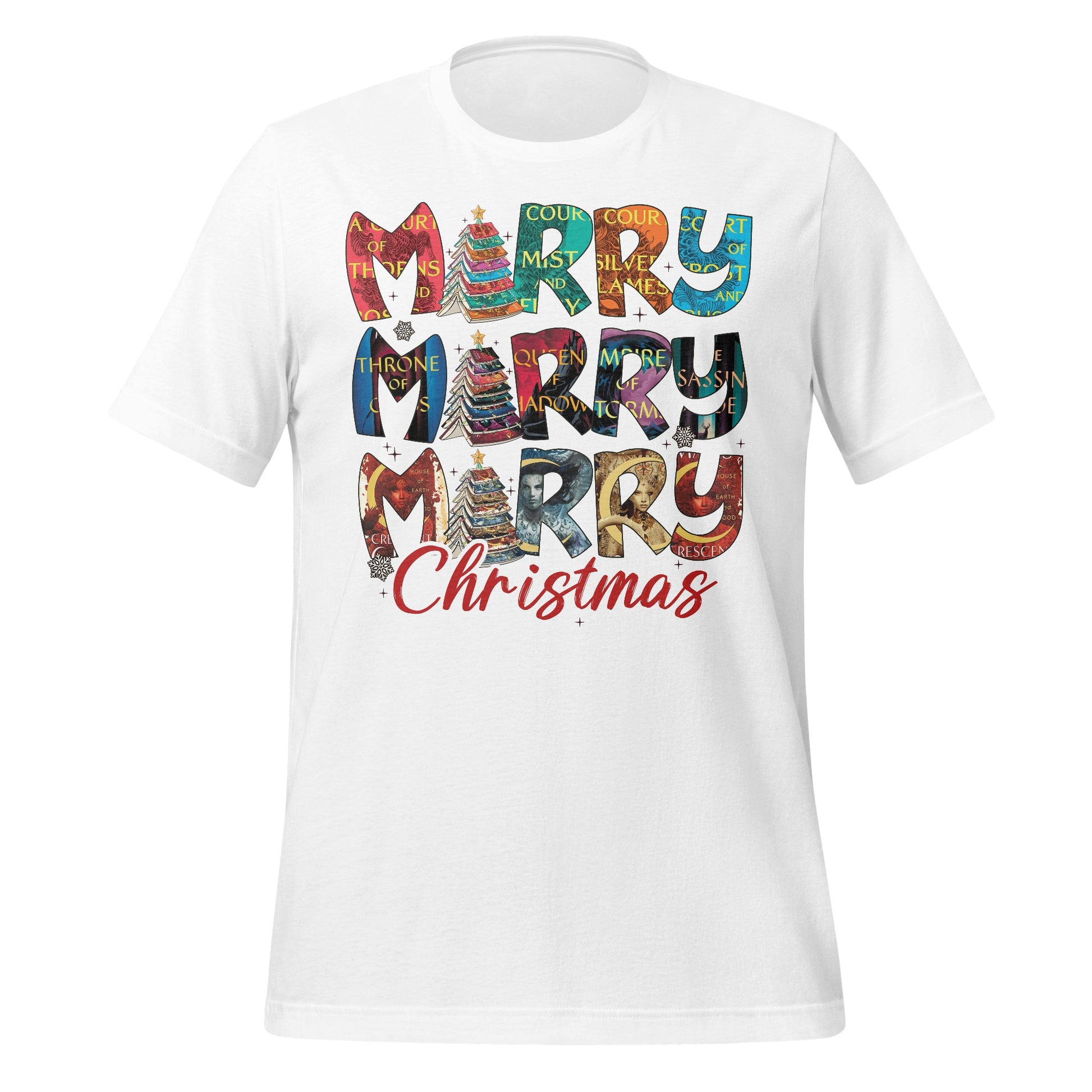 Colorful Merry Merry Merry Christmas Shirt