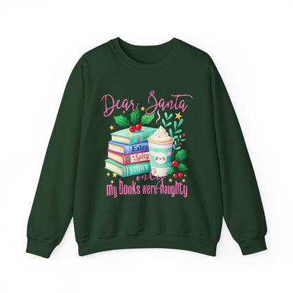 Dear Santa Funny Books Naughty Christmas Sweatshirt