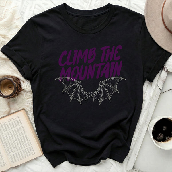 Violet Shadow Ascent Tee in Black