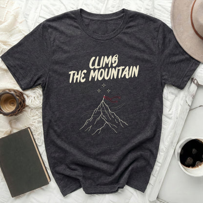 Dark Grey Climb The Mountain Graphic Design T-Shirt product type
T-shirt
Graphic Tee
Climb The Mountain
Mountain Design
Adventure Shirt
Hiking Gear
Outdoor Lifestyle
Nature Lover
Travel Enthusiast
Explorer Apparel
Motivational Quote
Inspirational Art
Dark Grey Shirt
Charcoal Top
Short Sleeve Tee
Crew Neck
Unisex T-shirt
Casual Wear
Graphic Clothing
Unique Design