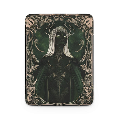 Dark Fantasy Elven Queen Art Ornate Frame Green Cloak product type
