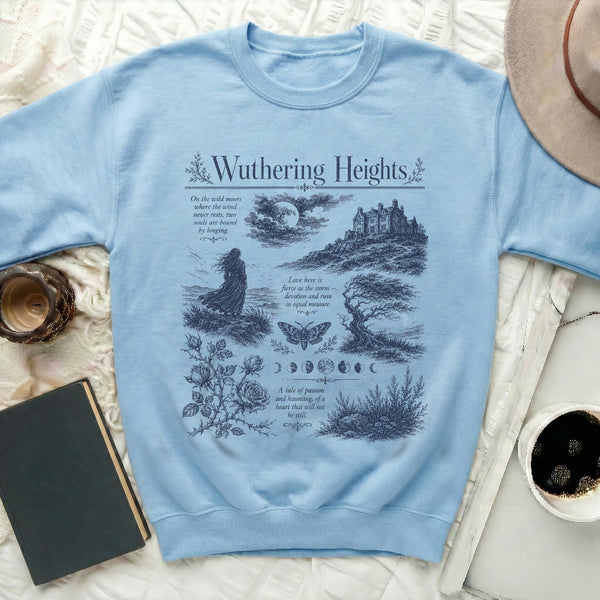 Wuthering Heights Core Sweatshirt in Light Blue