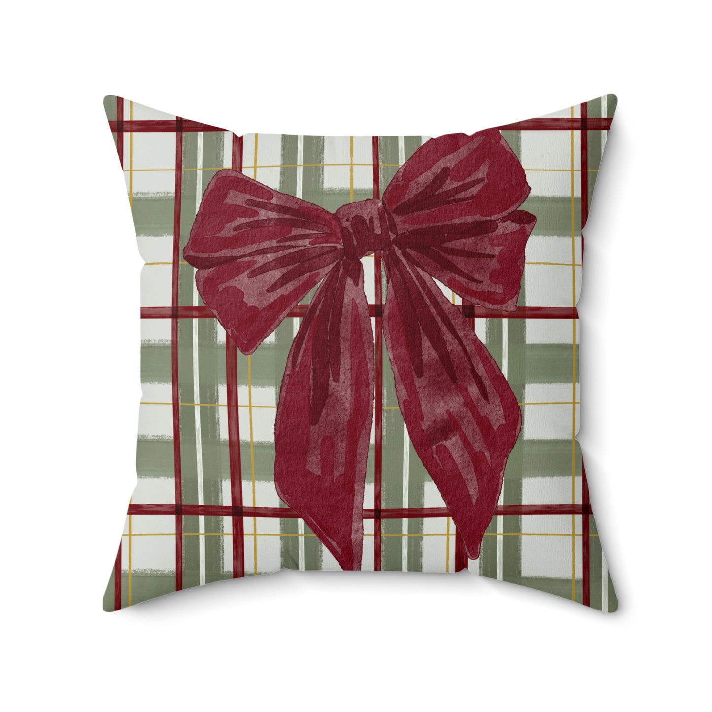 Decorative Pillow with Festive Bow Design Pillow