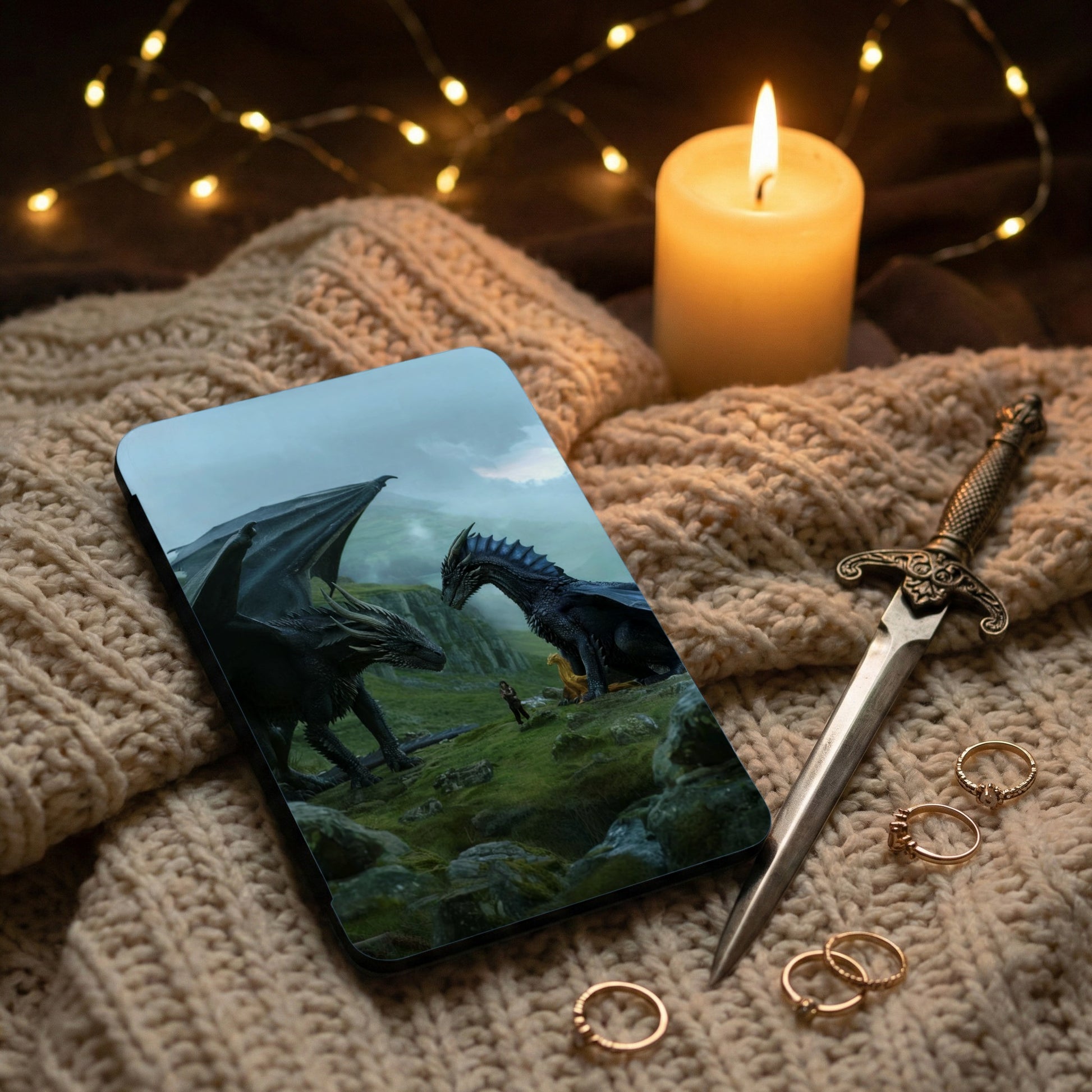 Mystical Dragons Green Mountain Phone Case product type