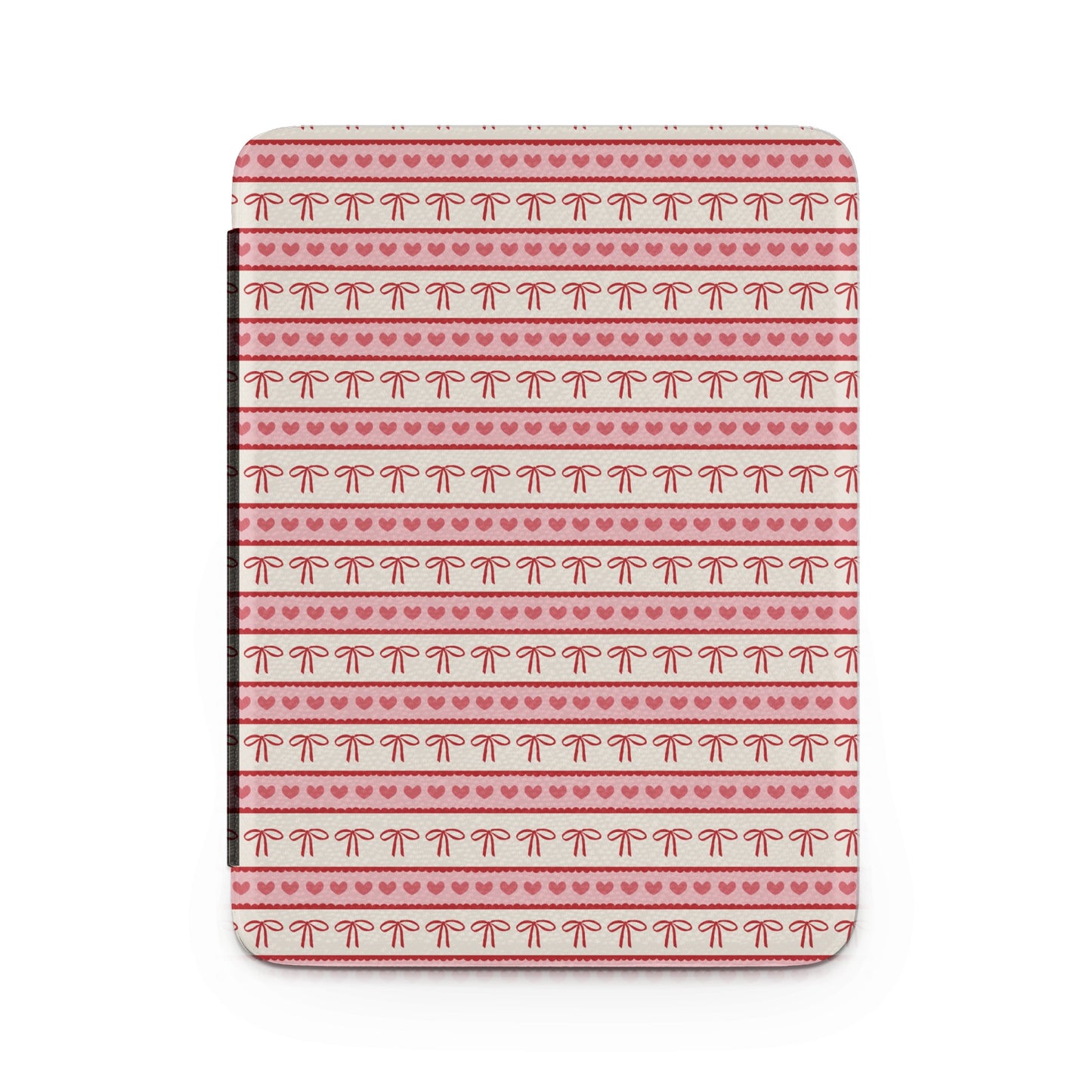 Cute Heart and Bow Print Patterned Notebook