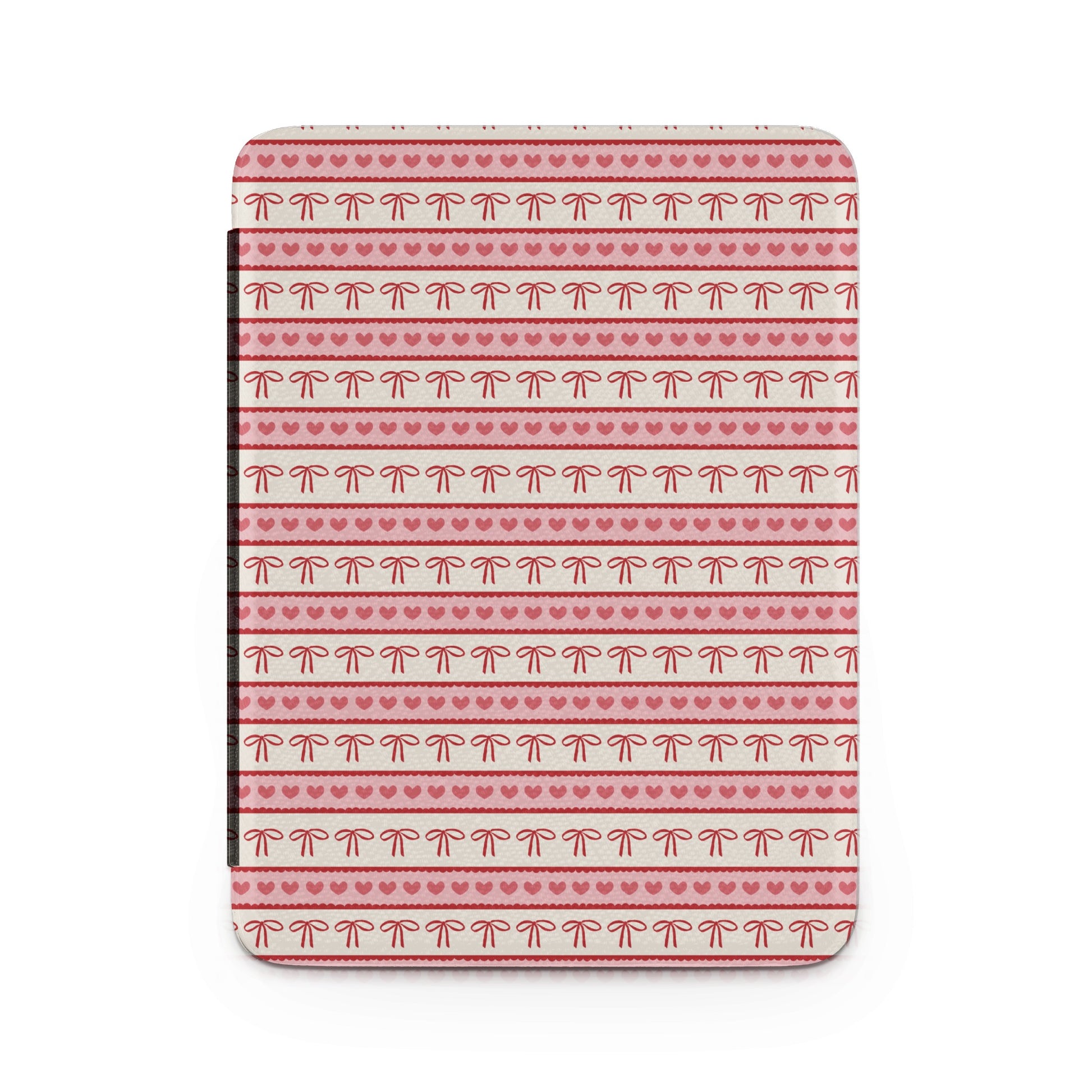 Cute Heart and Bow Print Patterned Notebook