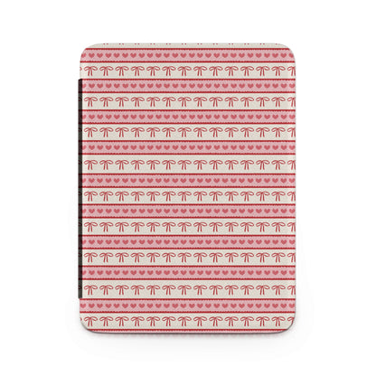 Cute Heart and Bow Print Patterned Notebook