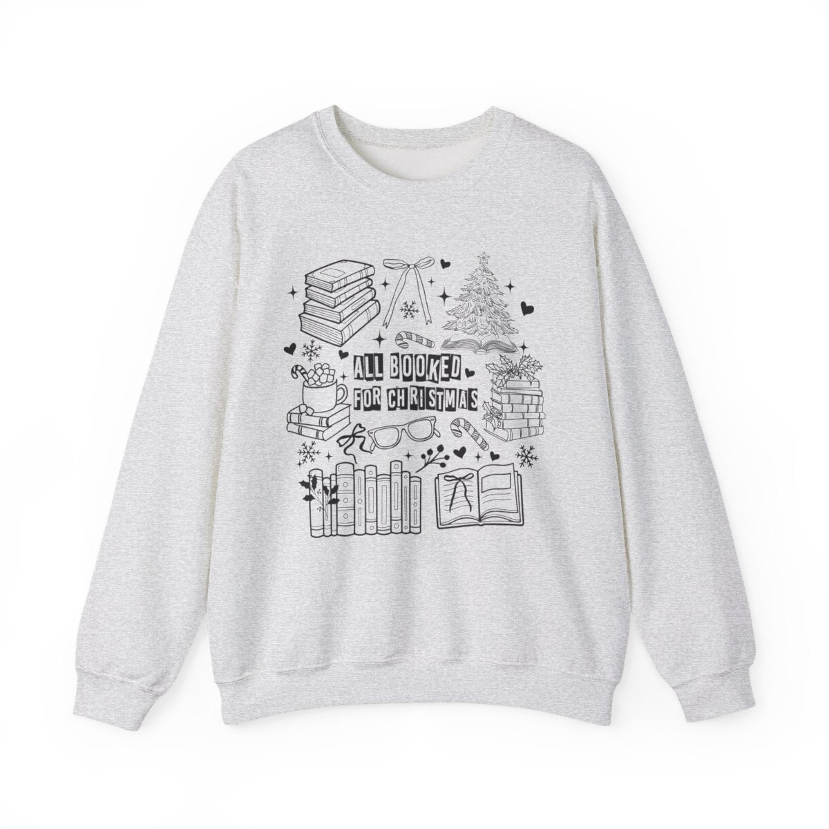 All Booked for Christmas Graphic Sweatshirt