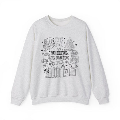 All Booked for Christmas Graphic Sweatshirt