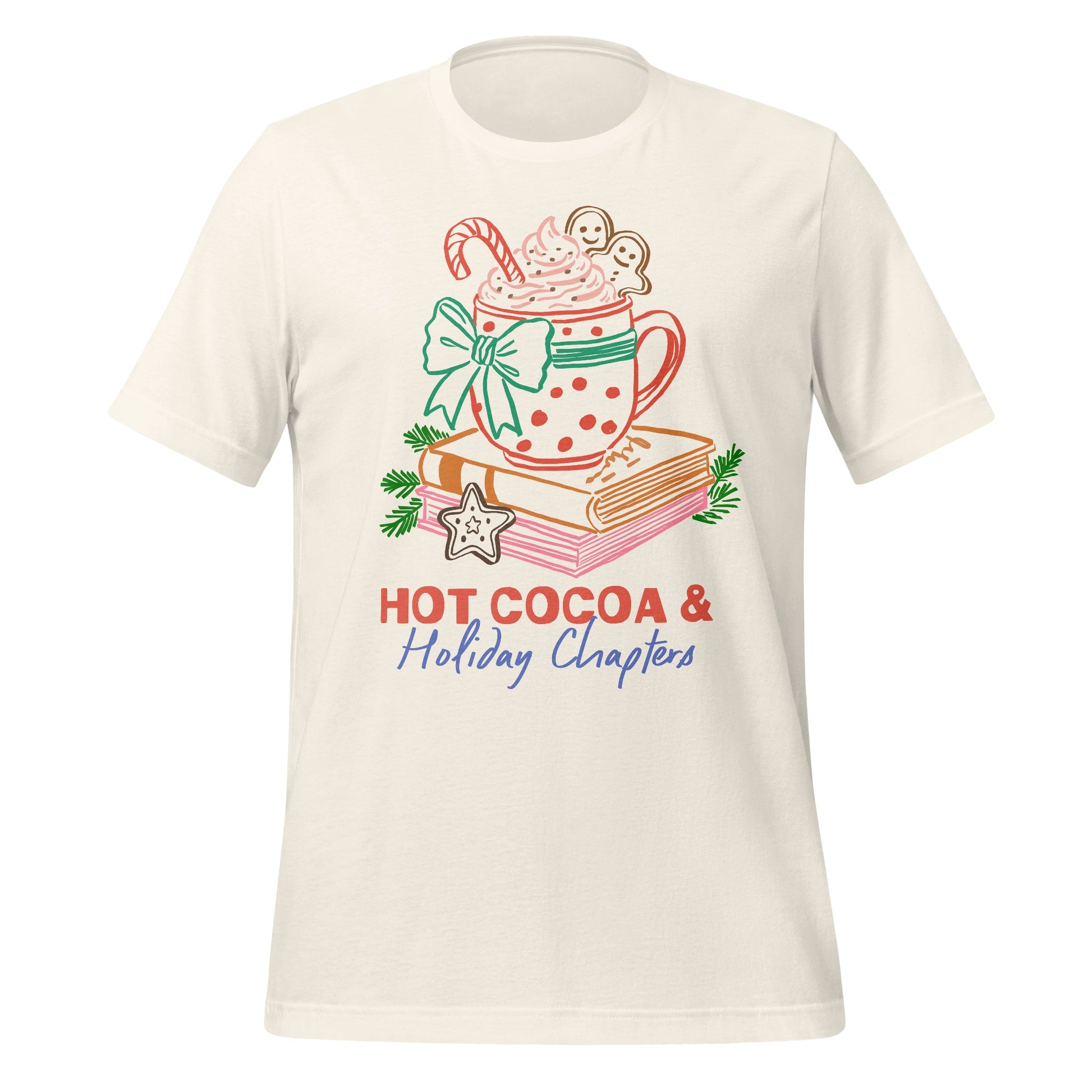 Hot Cocoa and Holiday Chapters Festive Graphic Tee