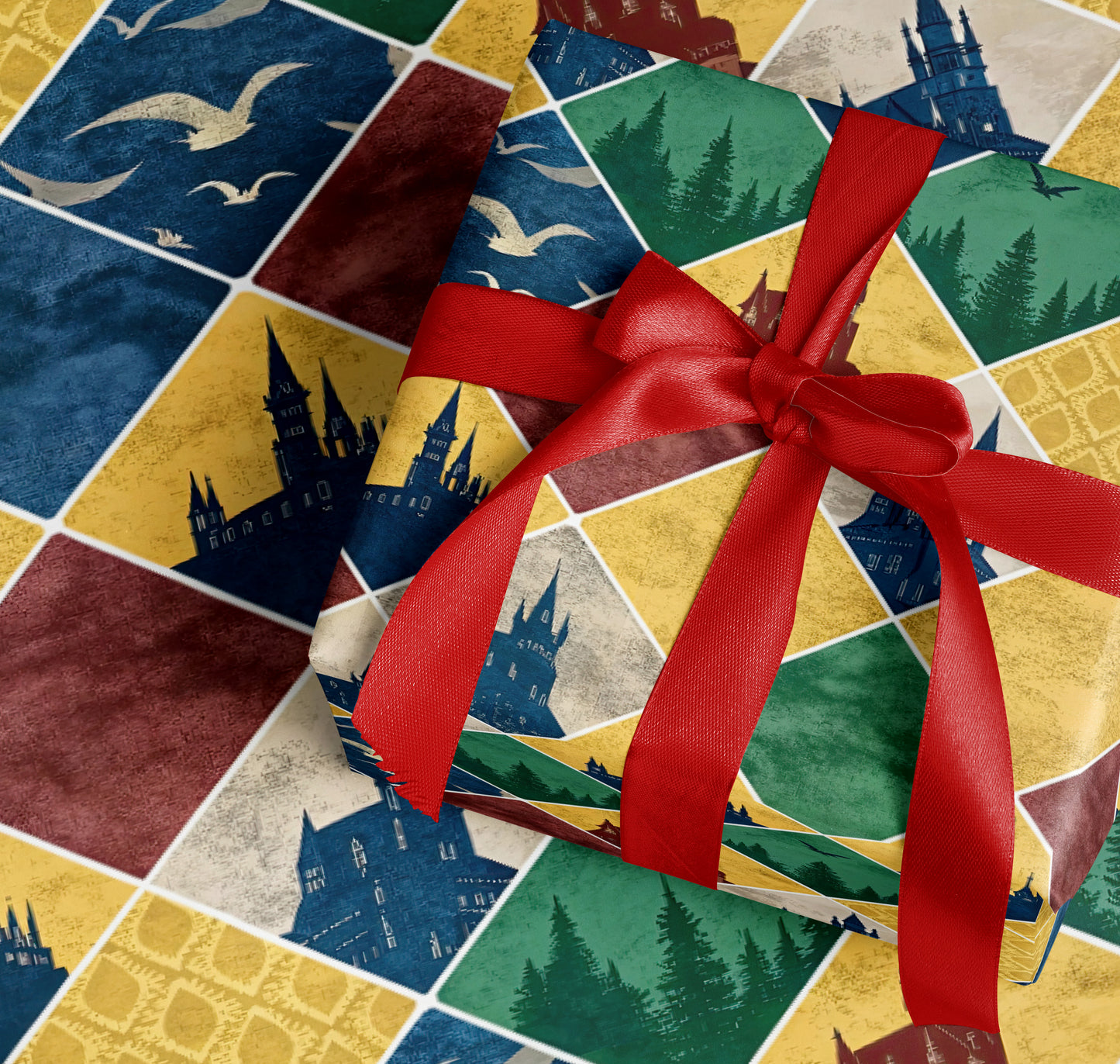 Magical Castle and Creatures Gift Wrapping Paper