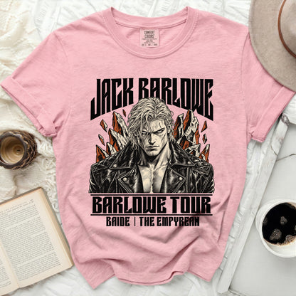Pink t-shirt with "Jack Barlowe Barlowe Tour" graphic.
