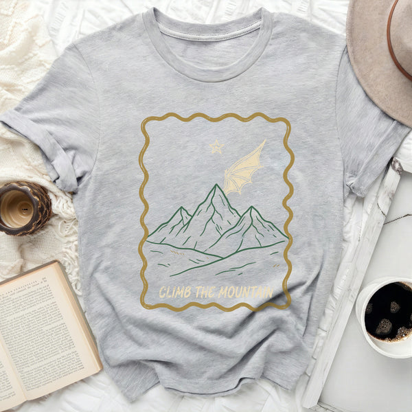 Dragon Wing Peak Tee in Athletic Heather