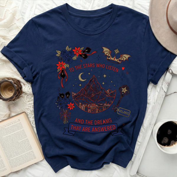 Velaris City Key Tee in Navy