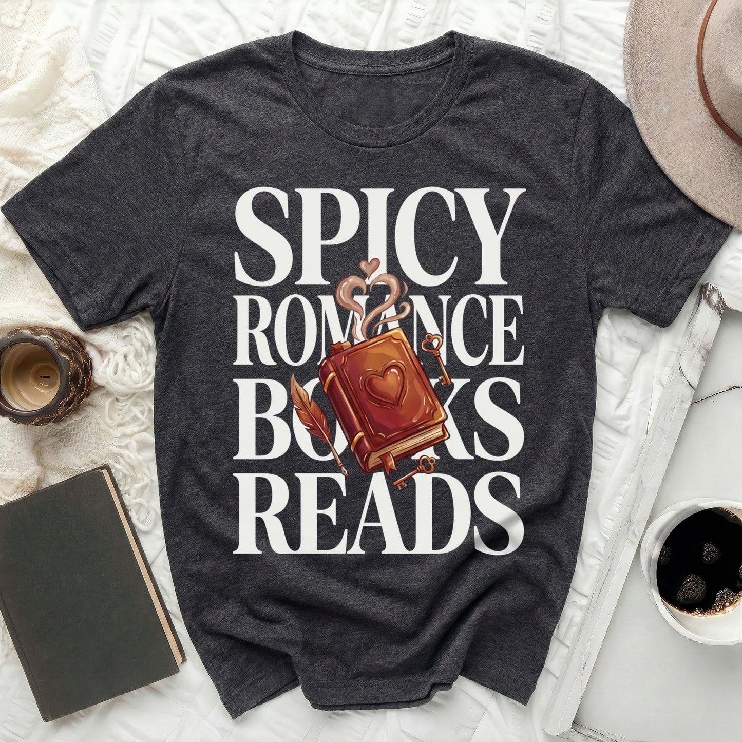 Spicy Romance Books Reads Lover Graphic T-Shirt product type