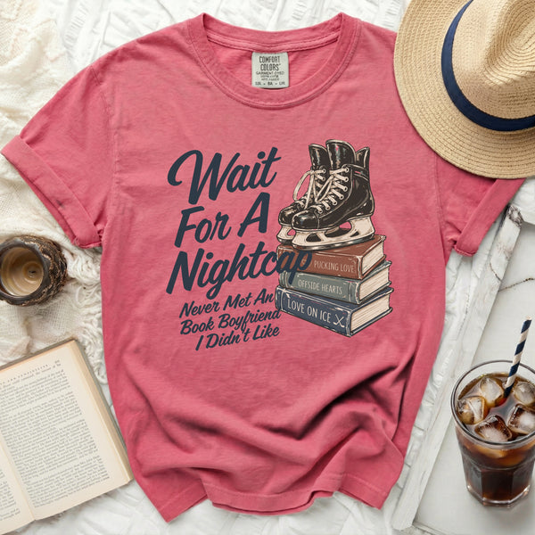 Hockey Nightcap Romance Tee in Crunchberry
