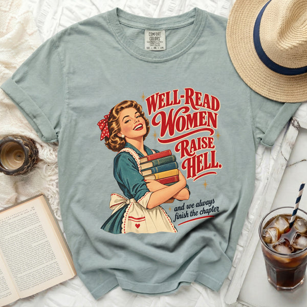Well Read Women Tee in Bay
