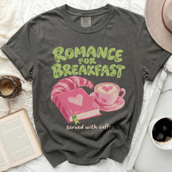 Romance For Breakfast Tee in Pepper