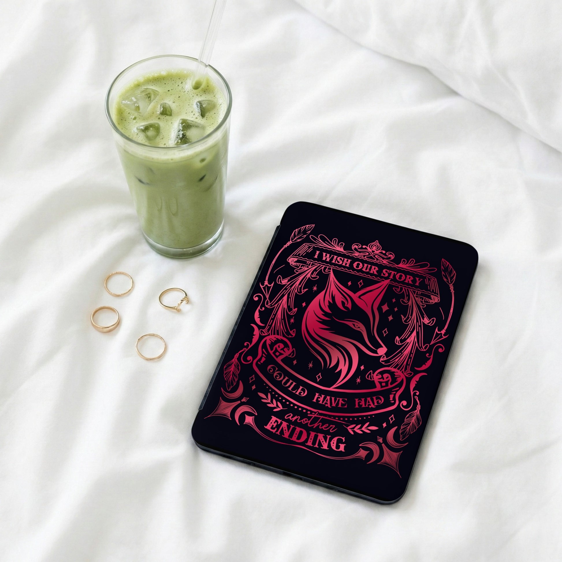 Dark Fox Design Story Text Tablet Cover product type