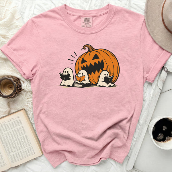 Bookish Spooky Book Club Tee in Blossom