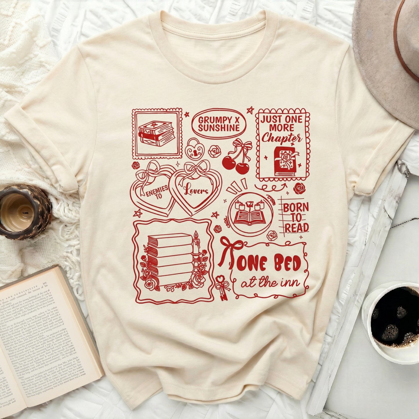 Grumpy X Sunshine Just One More Chapter Book Lover Shirt