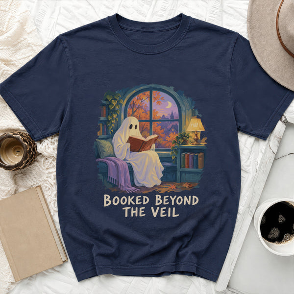 Booked Beyond Veil Tee in True Navy