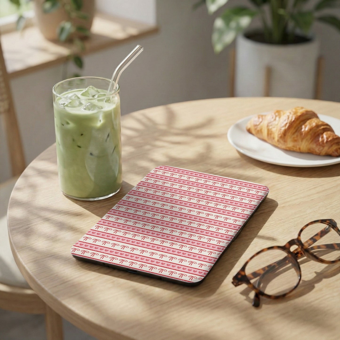 Stylish Pink Patterned Tablet Sleeve Accessory