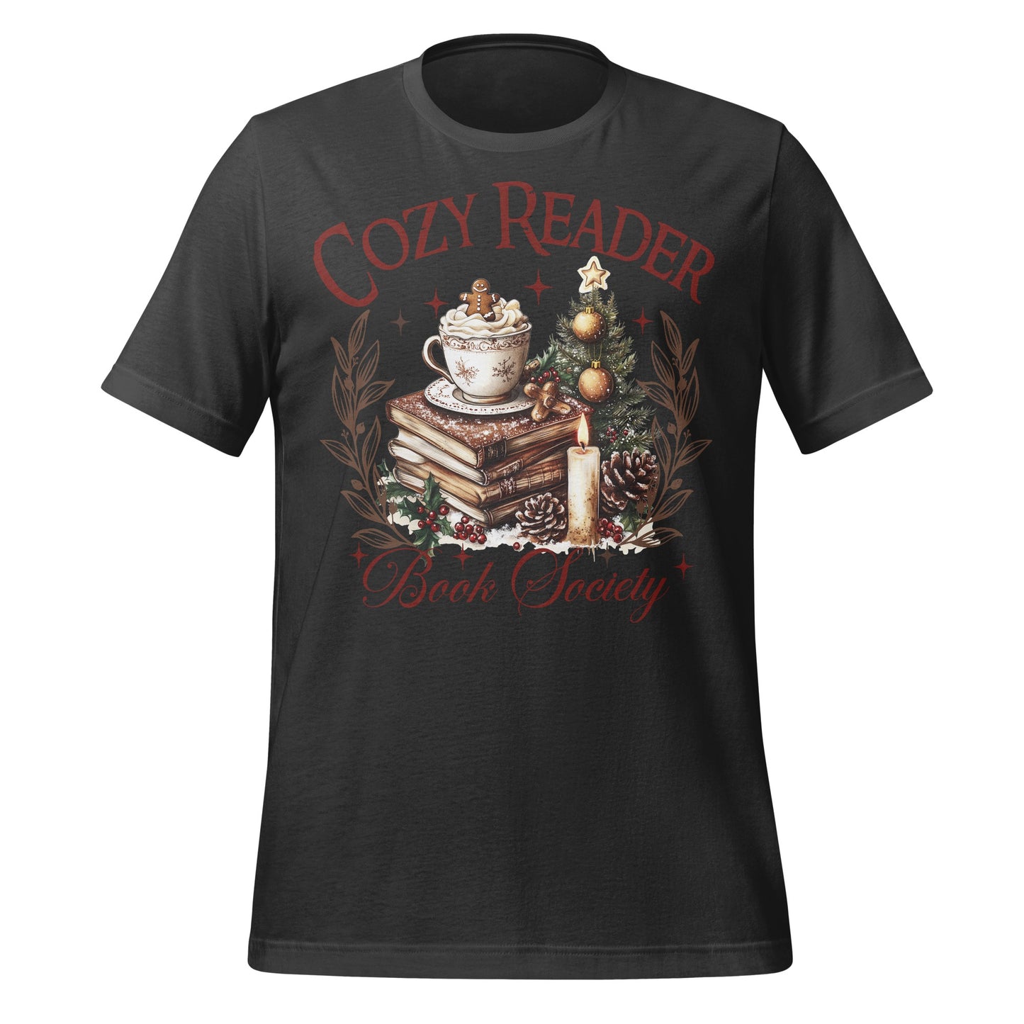 Cozy Reader Book Society Graphic Novelty Tee