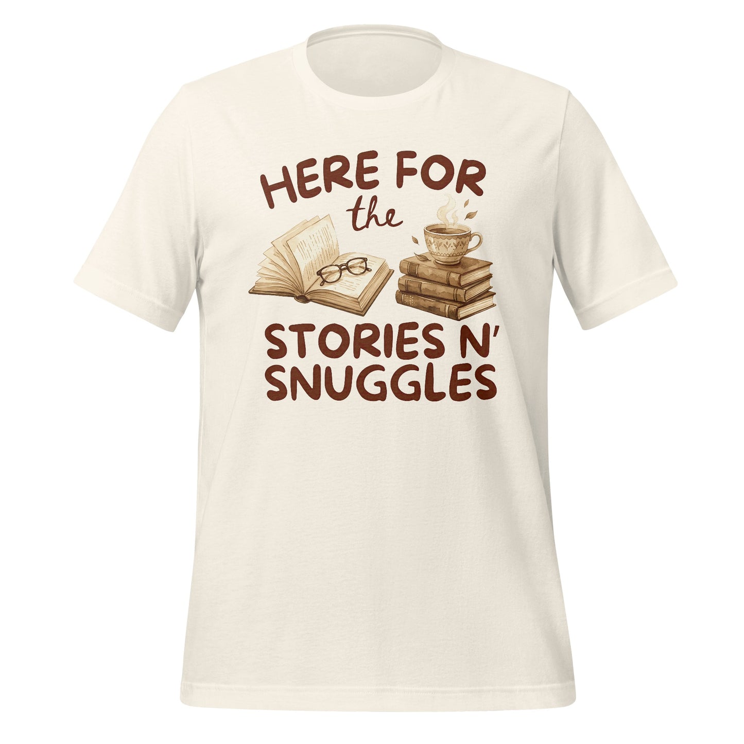 Here for the Stories N Snuggles Graphic Tee