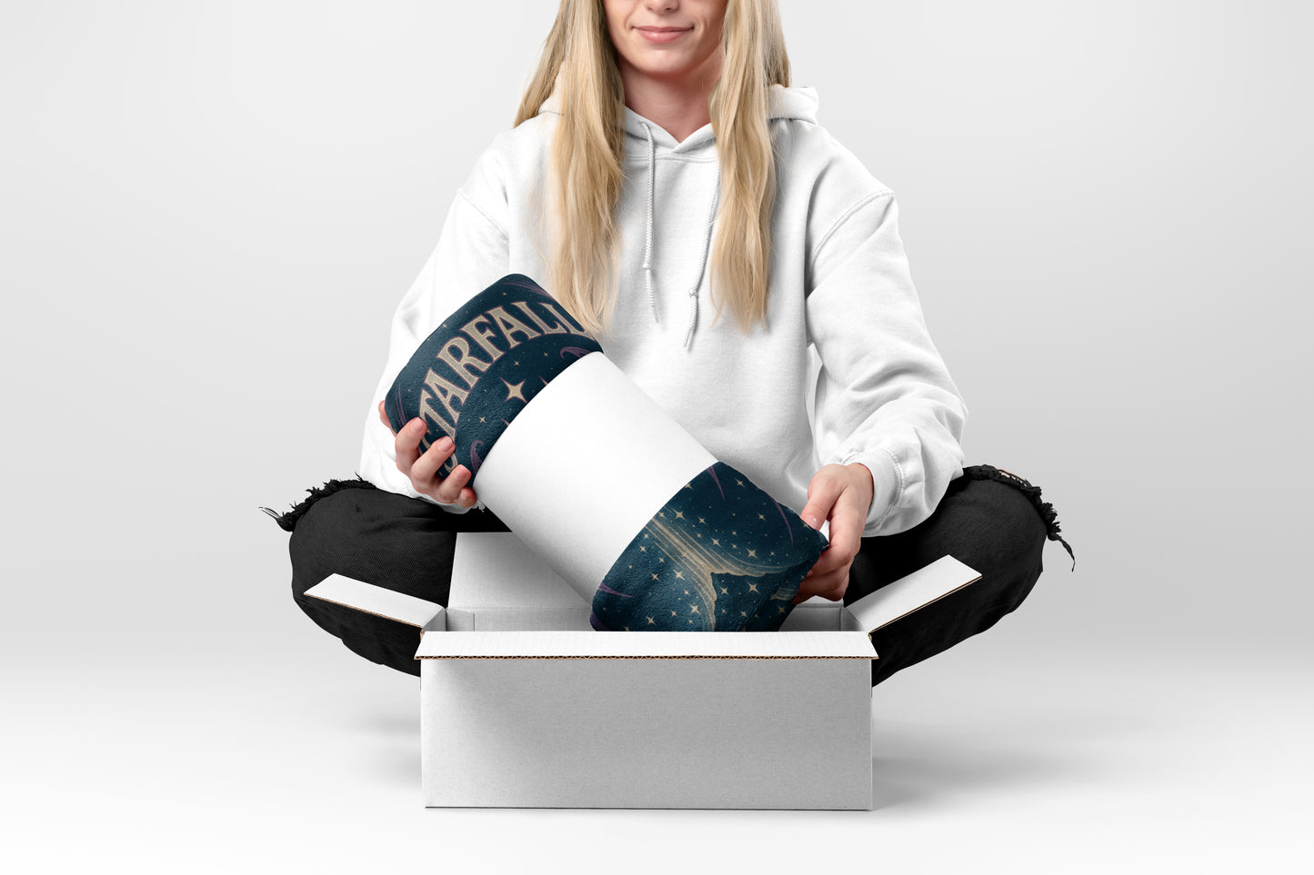 Cozy Nights Starfall Decorative Blanket