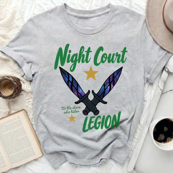 Night Court Legion Tee in Athletic Heather