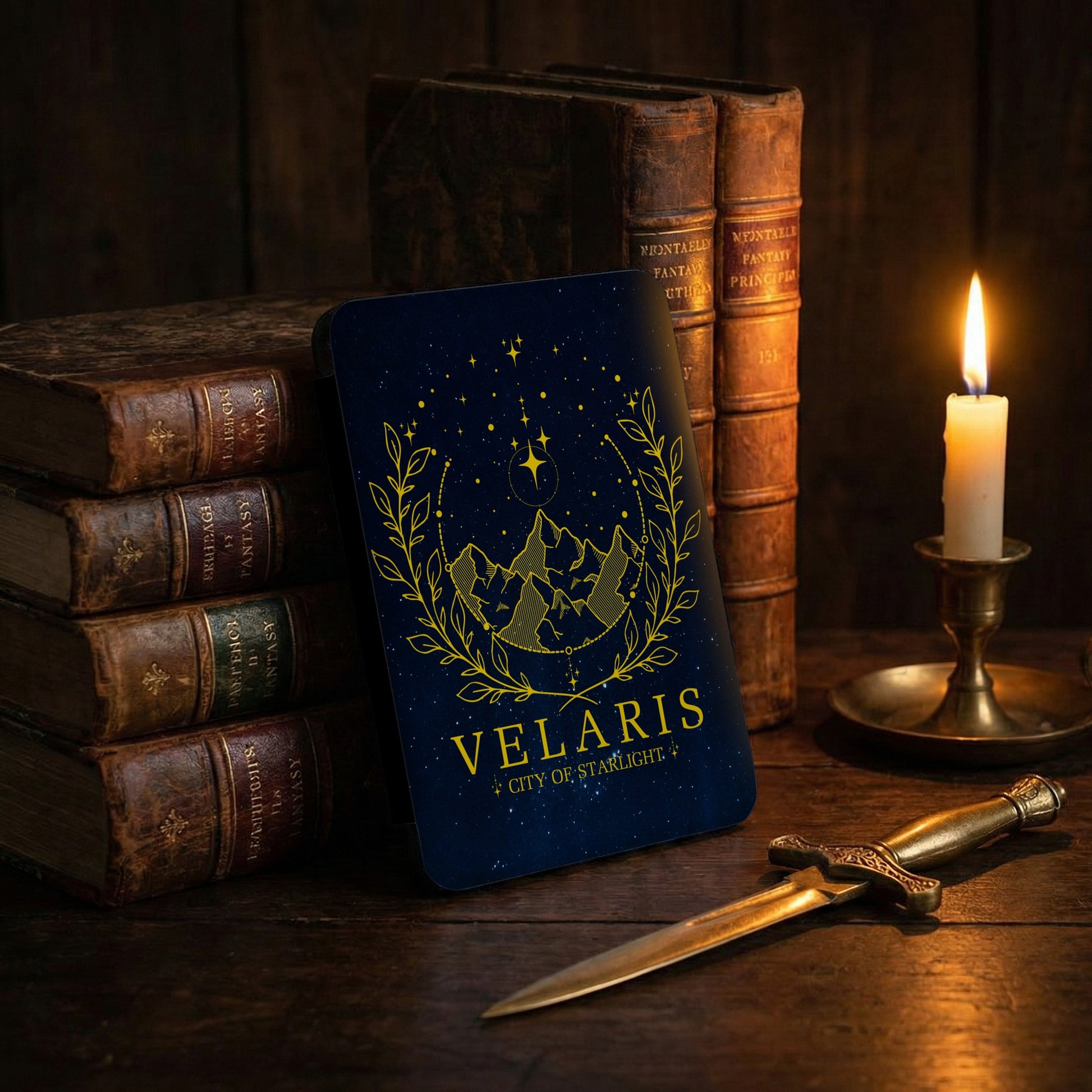 Dark Blue Velaris City of Starlight Mountains Stars product type