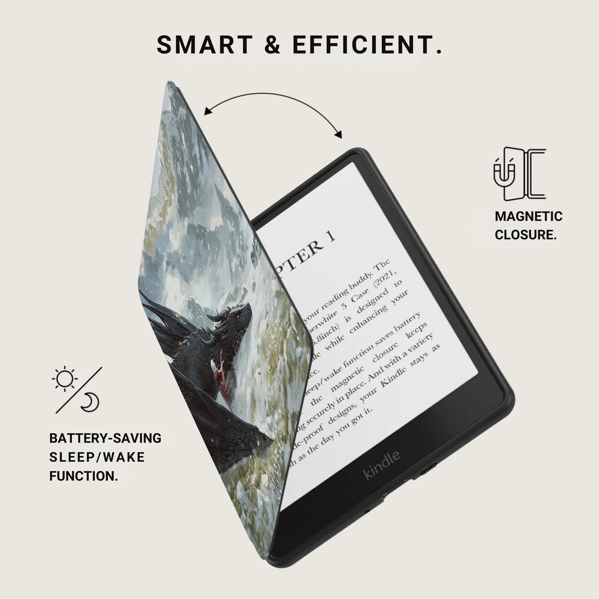 Smart & Efficient Magnetic Closure Kindle Case product type
