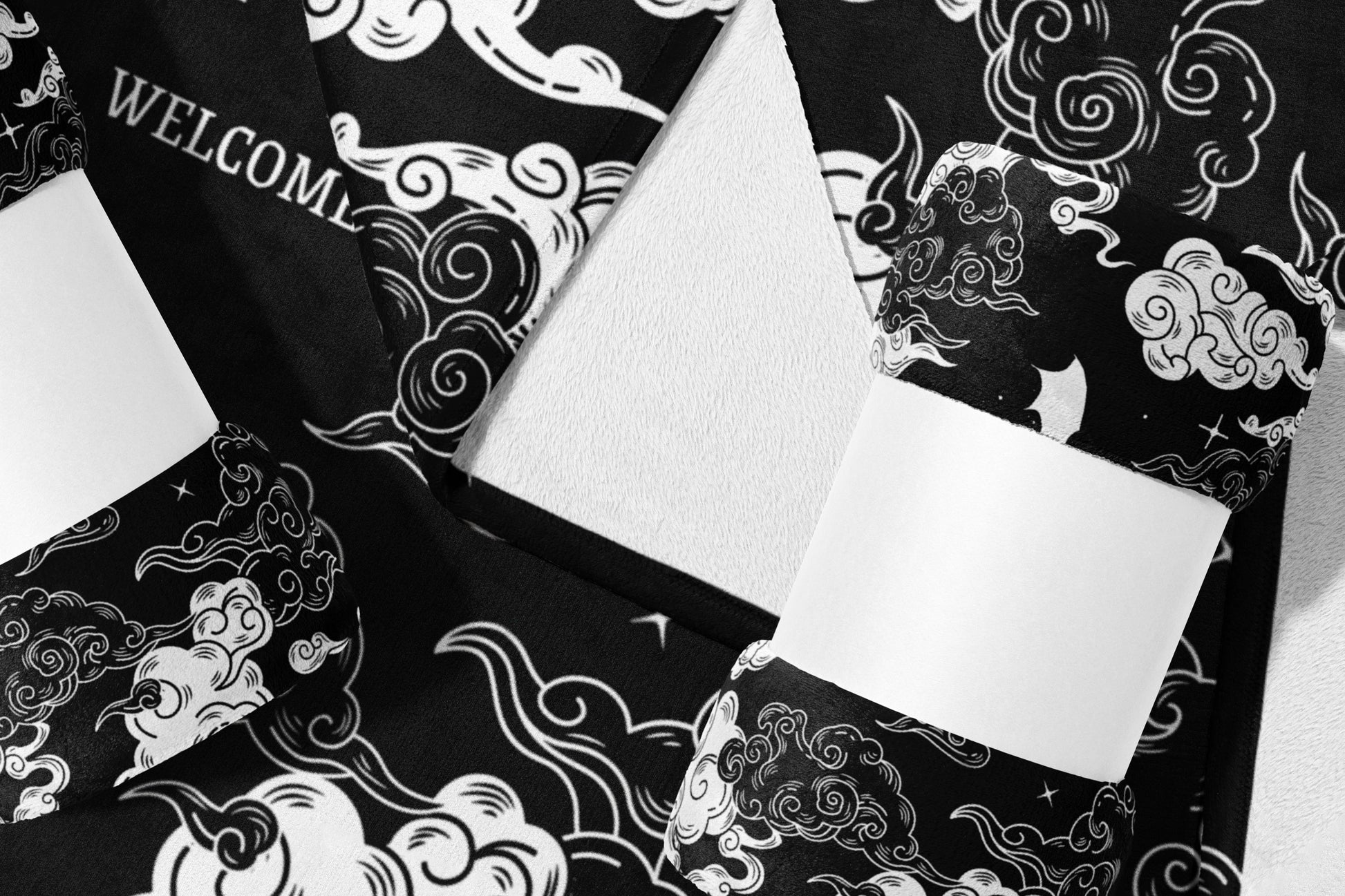 Unique Abstract Cloud Moon Pattern Socks product