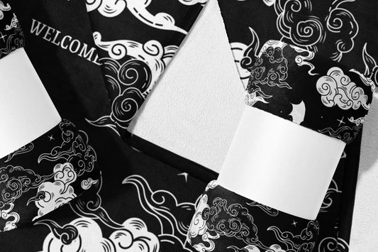 Unique Abstract Cloud Moon Pattern Socks product