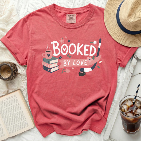 Booked By Love: Cozy Hockey Tee in Watermelon