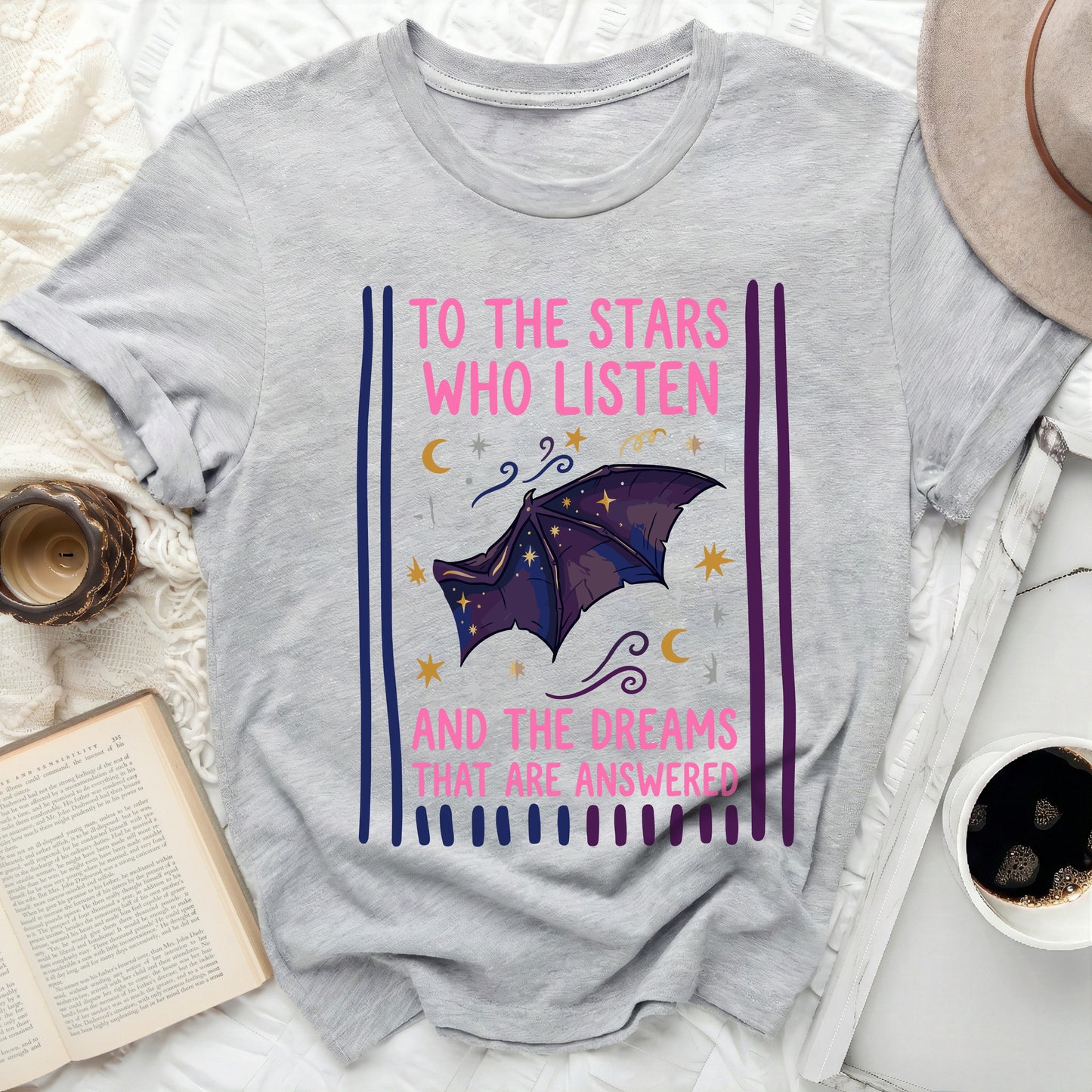 TO THE STARS WHO LISTEN AND THE DREAMS Bat Wing product type