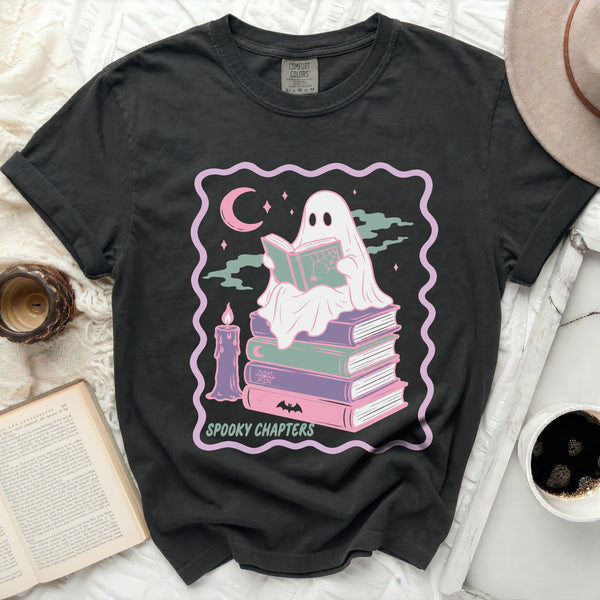 Ghost Reader Candlelight Tee in Black