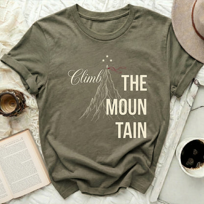 Climb THE MOUNTAIN Graphic Olive Green T-Shirt product type

T-Shirt
Graphic Tee
Mountain Design
Climb The Mountain
Outdoor Adventure
Hiking Apparel
Nature Inspired
Scenic Print
Olive Green
Khaki Shirt
Inspirational Quote
Stars Graphic
Journey Theme
Exploration Wear
Casual Top
Unique Print
Adventure Lover
Graphic Novelty
Green Tee
Motivational Shirt