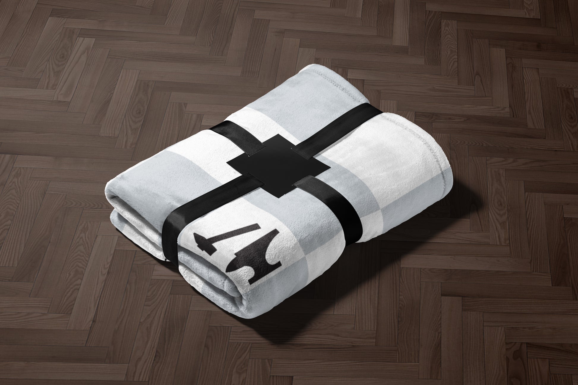 Luxurious Soft Cozy Grey And White Throw Blanket