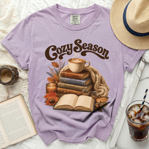 Cozy Season Tee in Orchid