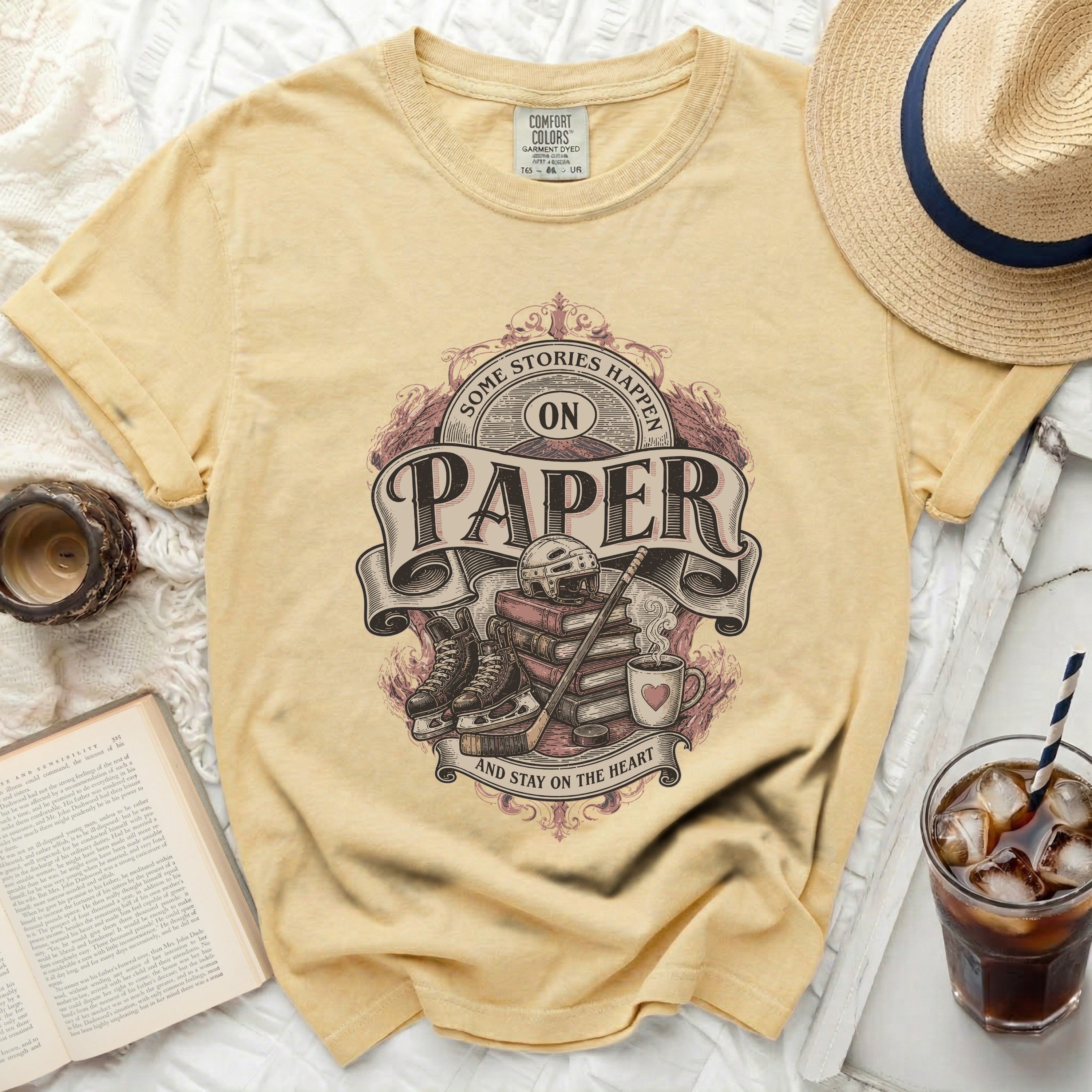 Yellow t-shirt with 