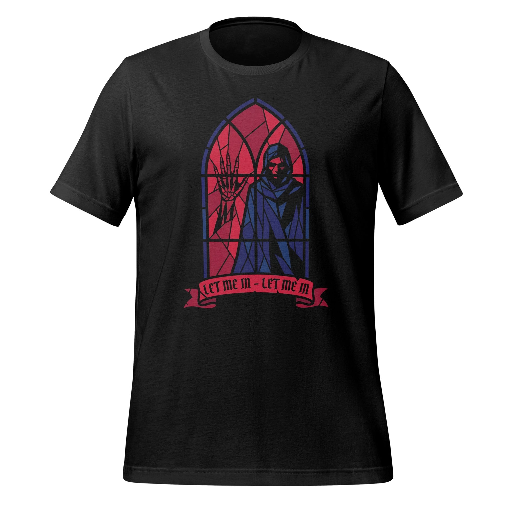 Let Me In Stained Glass Window Gothic T-Shirt
