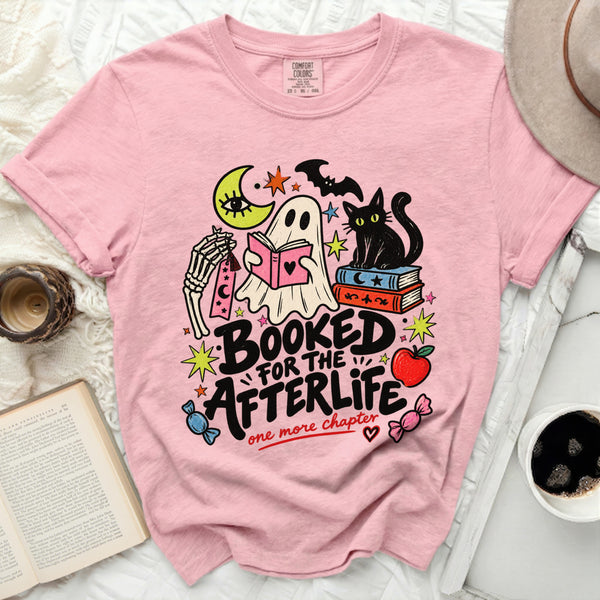 Booked For Afterlife Tee in Blossom