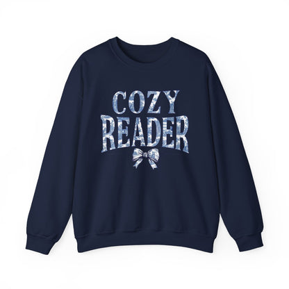 Cozy Reader Letter Print Sweatshirt