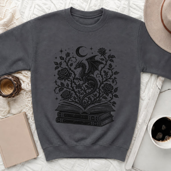Mystical Dragon Sweatshirt in Dark Heather
